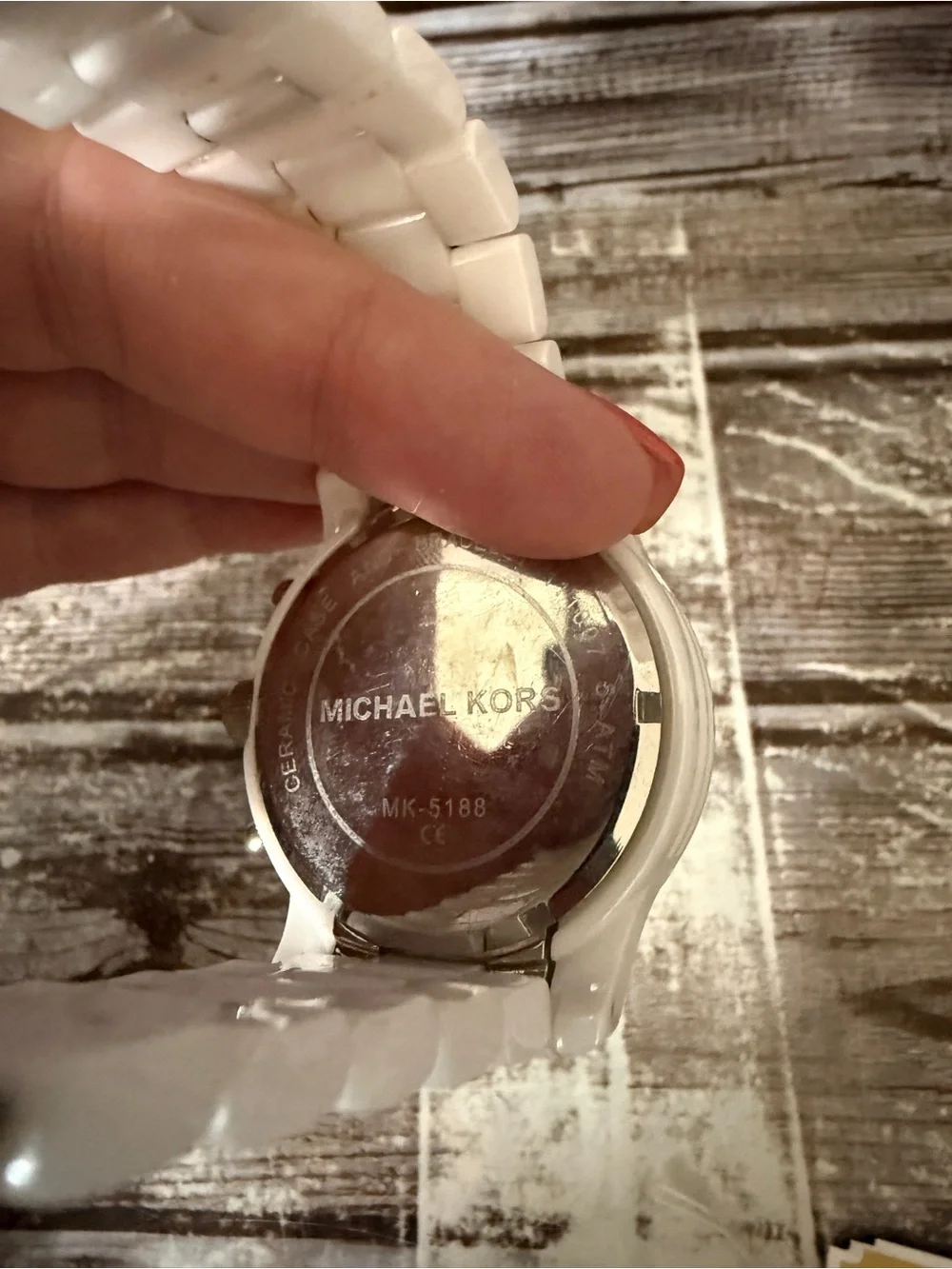 Michael Kors White Crystal-Trim Ceramic Bracelet Watch The Runway